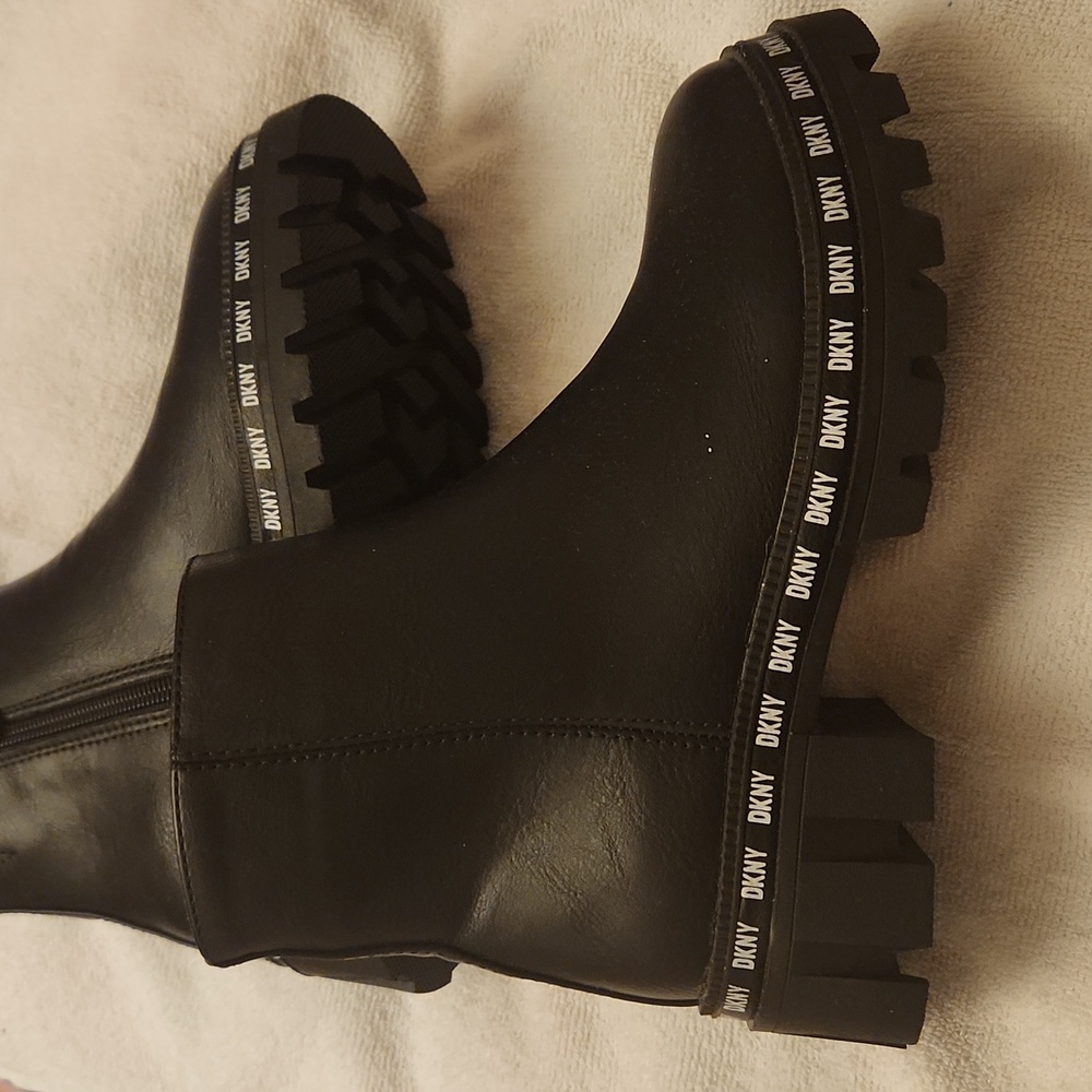 Kids DKNY chunky boots
